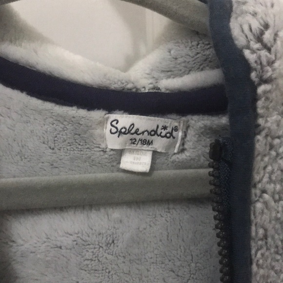 Splendid Baby Hooded Fleece Jacket 12-18mo - Picture 2 of 5